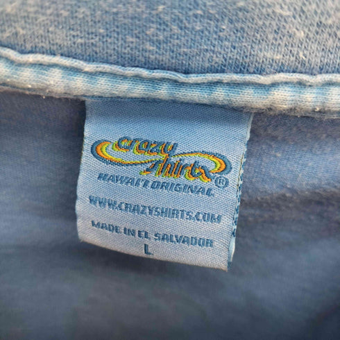 クレイジーシャツ CRAZY SHIRTS 猫 マップ 両サイドプリント Tシャツ メンズ import:L