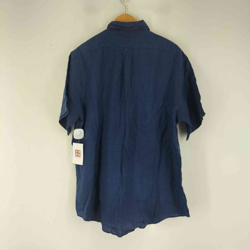 ラルフローレン RALPH LAUREN ミニポニー刺繍 S/S リネンシャツ メンズ import:XL