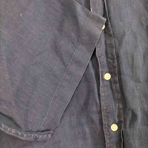 ラルフローレン RALPH LAUREN ミニポニー刺繍 S/S リネンシャツ メンズ import:XL