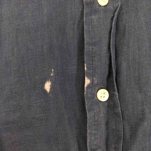 ラルフローレン RALPH LAUREN ミニポニー刺繍 S/S リネンシャツ メンズ import:XL