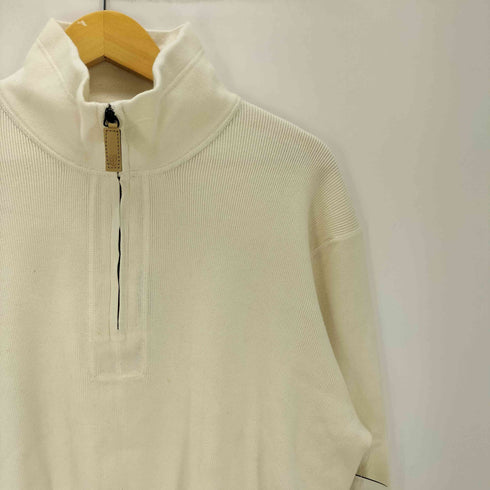 トミーヒルフィガー TOMMY HILFIGER ハーフジップ ハイネック コットン ニット セーター メンズ import:L