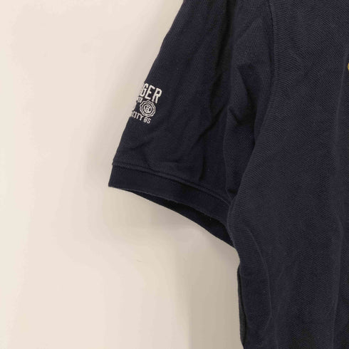 トミーヒルフィガー TOMMY HILFIGER SLIM FIT エンブレム刺繍 ナンバリング S/S ポロシャツ メンズ import:XL