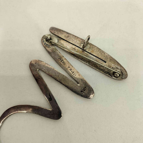 メキシコ タスコ 925 シルバー 稲妻 ブローチ メンズ