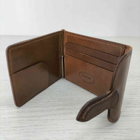 ポーター PORTER NATURE MONEY CLIP ベジタブルタンニンレザー マネークリップ メンズ ONE SIZE