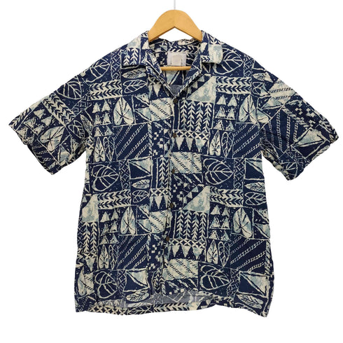 HO ALOHA ウッドボタン アロハシャツ メンズ import:M