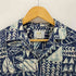 HO ALOHA ウッドボタン アロハシャツ メンズ import:M