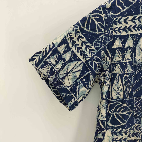 HO ALOHA ウッドボタン アロハシャツ メンズ import:M