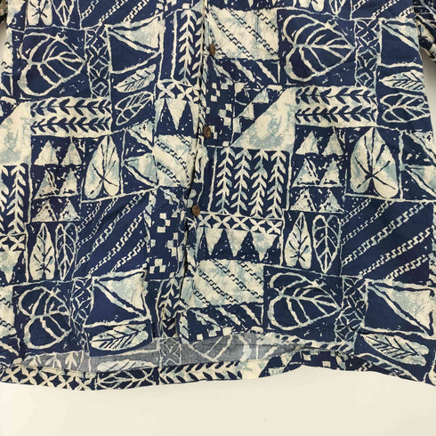 HO ALOHA ウッドボタン アロハシャツ メンズ import:M