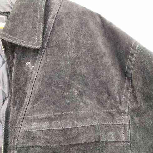 アウトブルック OUTBROOK 00s 裏地キルティング スエード 中綿 ジップアップブルゾン メンズ import:L