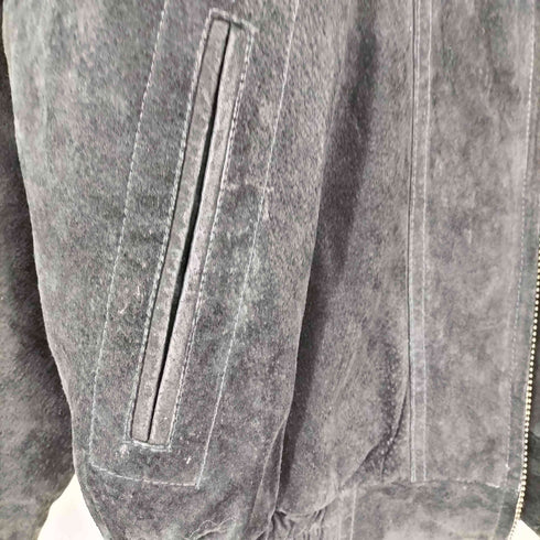 アウトブルック OUTBROOK 00s 裏地キルティング スエード 中綿 ジップアップブルゾン メンズ import:L