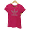 アディダス adidas フロント ロゴ ラメ加工 S/S Tシャツ Y2K レディース import:L