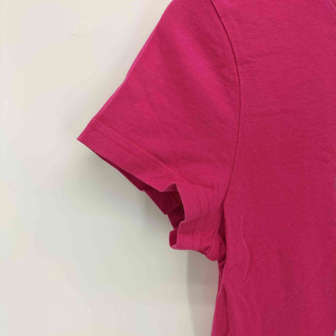 アディダス adidas フロント ロゴ ラメ加工 S/S Tシャツ Y2K レディース import:L