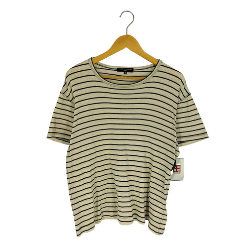 コムデギャルソンオム COMME des GARCONS HOMME AD2010 11SS ボーダー コットン リネン S/S Tシャツ メンズ JPN:S