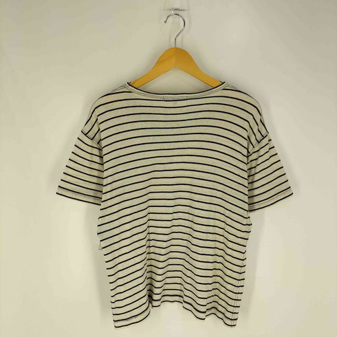 コムデギャルソンオム COMME des GARCONS HOMME AD2010 11SS ボーダー コットン リネン S/S Tシャツ メンズ JPN:S