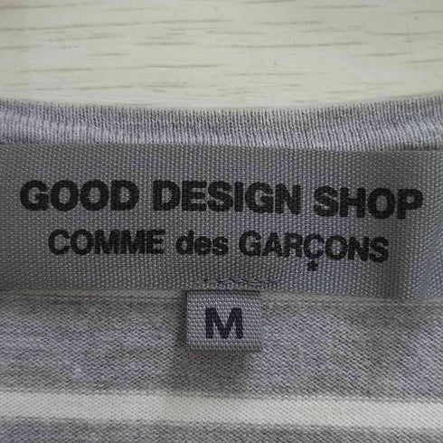 グッドデザインショップコムデギャルソン GOOD DESIGN SHOP COMME des GARCONS AD2016 異素材 ポケット 切替 ボーダー L/S クルーネック Tシャツ レディース JPN:M