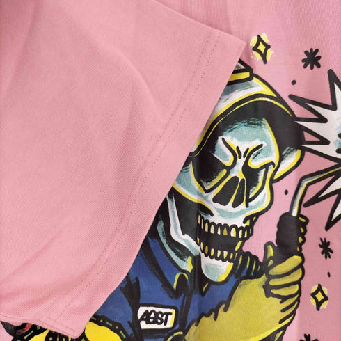 AGAINST スカルプリント S/S Tシャツ メンズ import:XXL