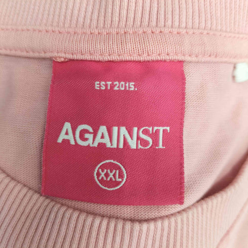 AGAINST スカルプリント S/S Tシャツ メンズ import:XXL