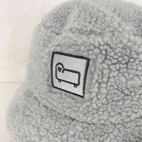ウールリッチ WOOLRICH ロゴ刺繍 ボア バケットハット メンズ