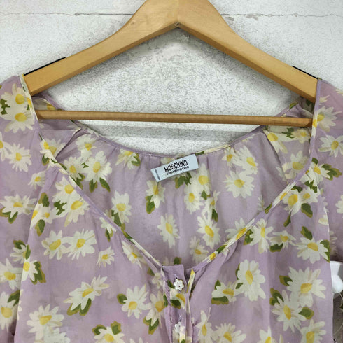 モスキーノチープアンドシック MOSCHINO CHEAP&CHIC 花柄シフォンブラウス レディース 40