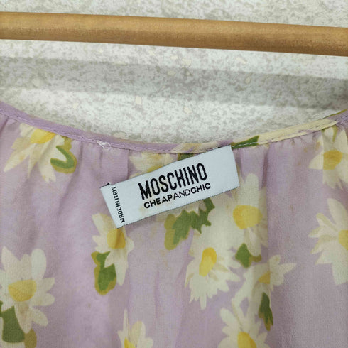 モスキーノチープアンドシック MOSCHINO CHEAP&CHIC 花柄シフォンブラウス レディース 40