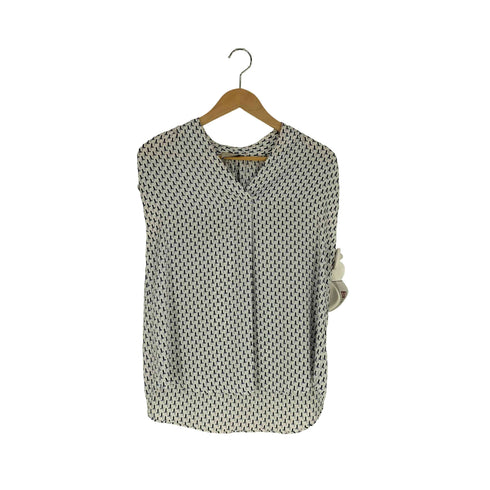 ユナイテッドアローズ UNITED ARROWS P/サテン Vネック フレンチスリーブ ブラウス レディース JPN:38