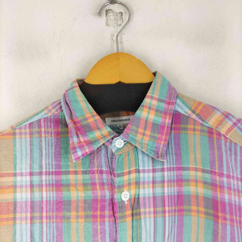アーバンリサーチ URBAN RESEARCH チェック S/S シャツ メンズ US:40
