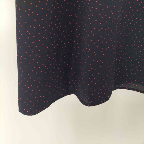 ミラオーウェン Mila Owen パフスリーブジョーゼットDOTナローワンピ レディース 0