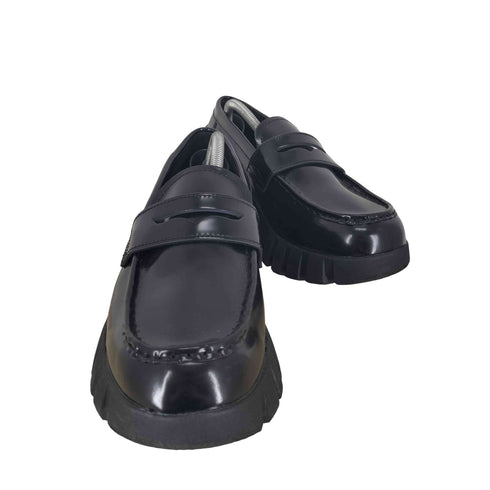 ザラ ZARA Vibram ガラスレザー ローファー メンズ JPN:27.5