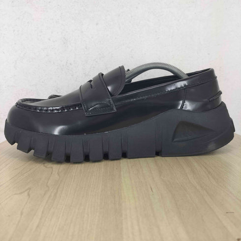 ザラ ZARA Vibram ガラスレザー ローファー メンズ JPN:27.5