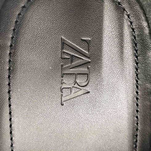 ザラ ZARA Vibram ガラスレザー ローファー メンズ JPN:27.5