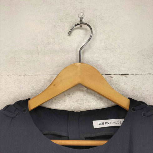 シーバイクロエ SEE BY CHLOE 編みデザインノースリーブワンピース レディース 40
