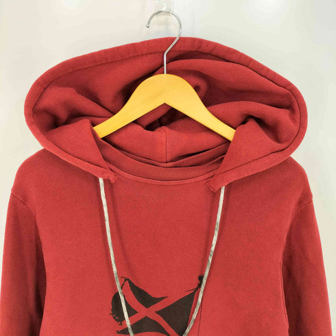 ゴールデングースデラックスブランド golden goose deluxe brand コットン プリント フード後付け プルオーバー パーカー メンズ JPN:S