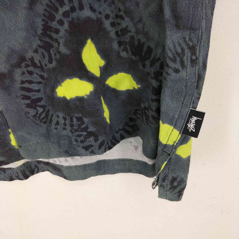ステューシー Stussy 総柄 L/S レーヨン開襟シャツ メンズ import:M