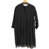 MAISON DE SOIL ウールプリーツ切替 L/S バンドカラーワンピース レディース I