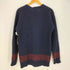 アイルランド製 ウール カラー切替 クルーネックニット メンズ import:M