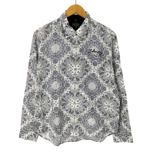 ショットブロス SCHOTT BROS. 日本製 ペイズリー柄 ボタンダウン シャツ メンズ import:M