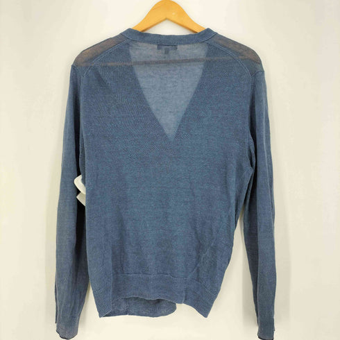 マーガレットハウエル MARGARET HOWELL リネン100 Vネック カーディガン メンズ import:M