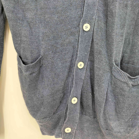 マーガレットハウエル MARGARET HOWELL リネン100 Vネック カーディガン メンズ import:M