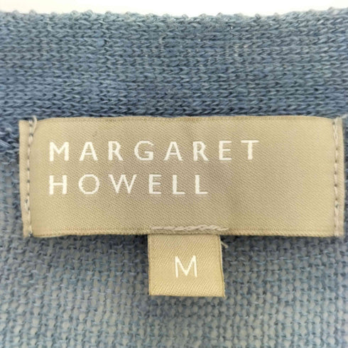マーガレットハウエル MARGARET HOWELL リネン100 Vネック カーディガン メンズ import:M