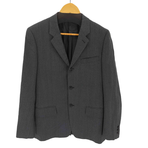 コムデギャルソンオムドゥ COMME des GARCONS HOMME DEUX 00s 08AW ヘリンボーン3Bテーラードジャケット メンズ JPN:S