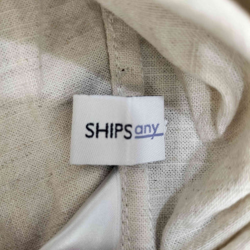 シップスエニィ SHIPS any コットンリネン フレンチスリーブシャツ レディース FREE