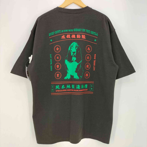 MEQRI アニメ 両面プリント クルーネック 半袖 Tシャツ メンズ JPN:XL