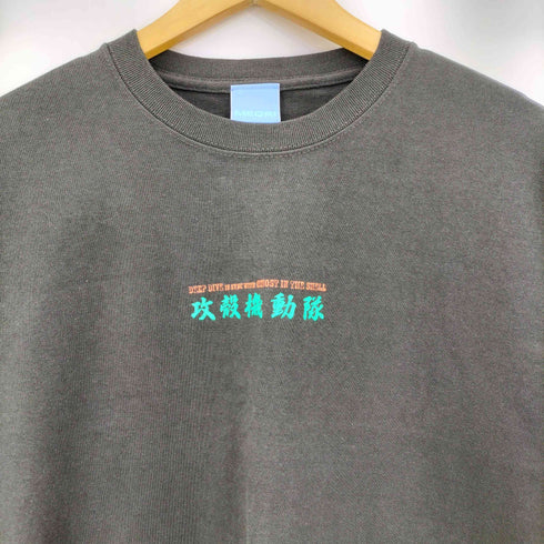 MEQRI アニメ 両面プリント クルーネック 半袖 Tシャツ メンズ JPN:XL