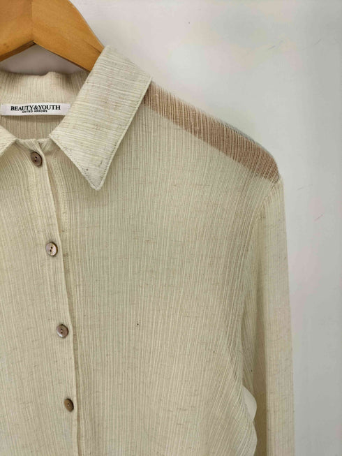 ビューティーアンドユースユナイテッドアローズ BEAUTY & YOUTH UNITED ARROWS 24SS 楊柳 シャツ カーディガン ウォッシャブル レディース FREE