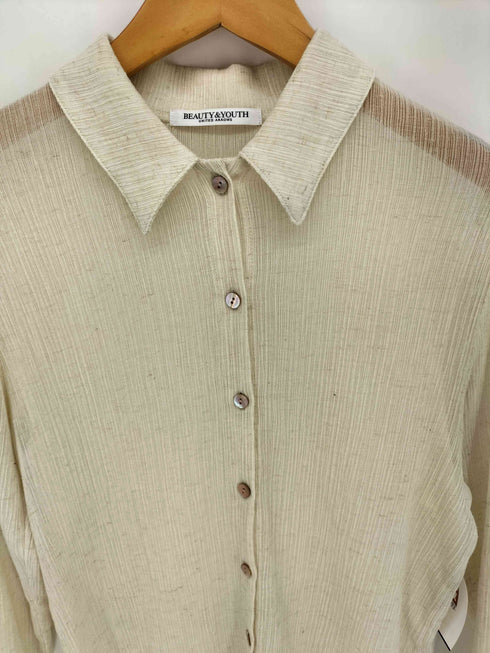 ビューティーアンドユースユナイテッドアローズ BEAUTY & YOUTH UNITED ARROWS 24SS 楊柳 シャツ カーディガン ウォッシャブル レディース FREE
