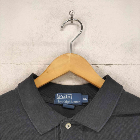 ポロバイラルフローレン Polo by RALPH LAUREN ポニー刺繍 ロングスリーブ ポロシャツ メンズ import:XL