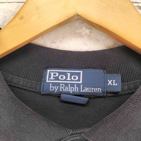ポロバイラルフローレン Polo by RALPH LAUREN ポニー刺繍 ロングスリーブ ポロシャツ メンズ import:XL