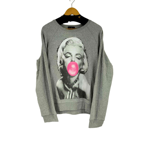 Let's Bubble フロントプリント クルーネックスウェット メンズ import:L