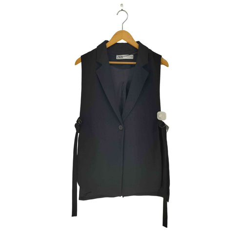 ザラ ZARA サイドスキッパーベスト レディース S