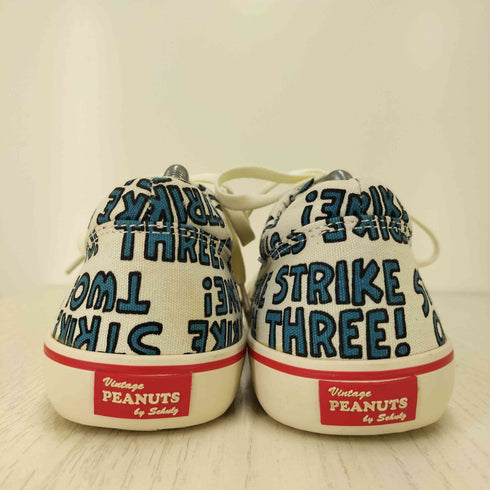 ピーナッツ PEANUTS キャラクタープリント キャンバスローカットスニーカー レディース JPN:24
